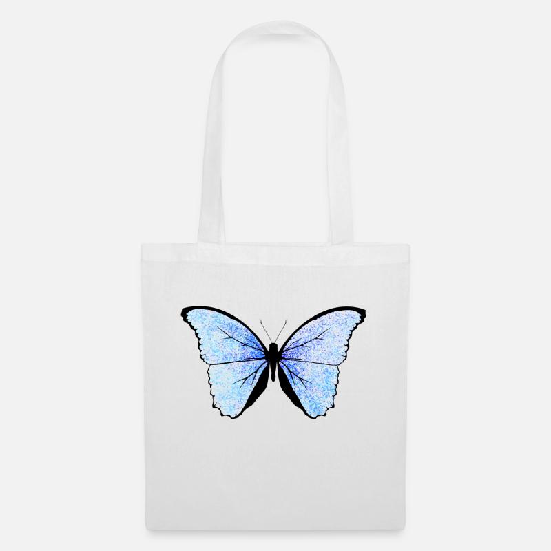 Schmetterling - Stoffbeutel - Weiß