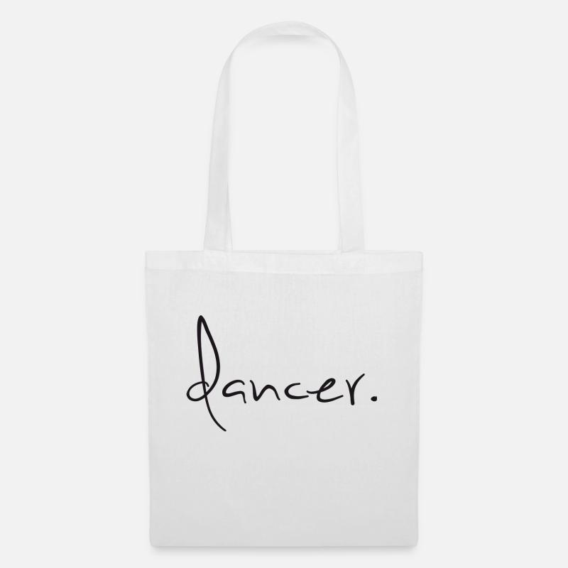 Dancer Tänzer Schriftzug - Stoffbeutel - Weiß