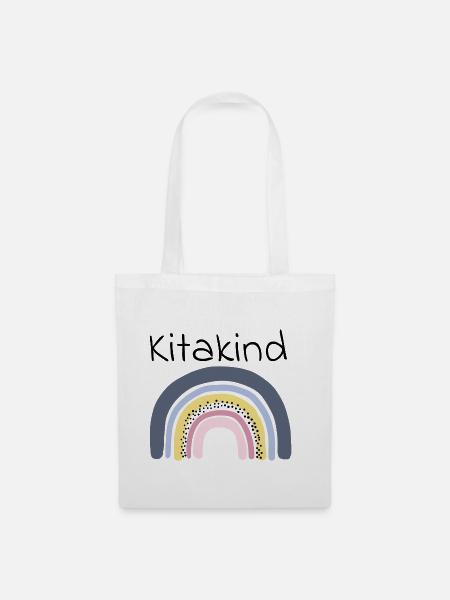Kitakind Regenbogen - Stoffbeutel - Weiß