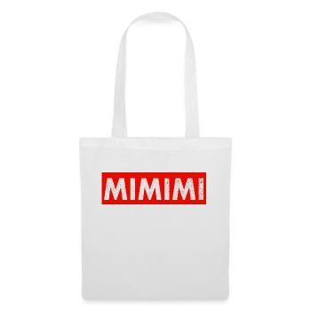 MiMiMi Red Box Logo Funshirt Parody Stateme funny - Stoffbeutel - Weiß - Vorne