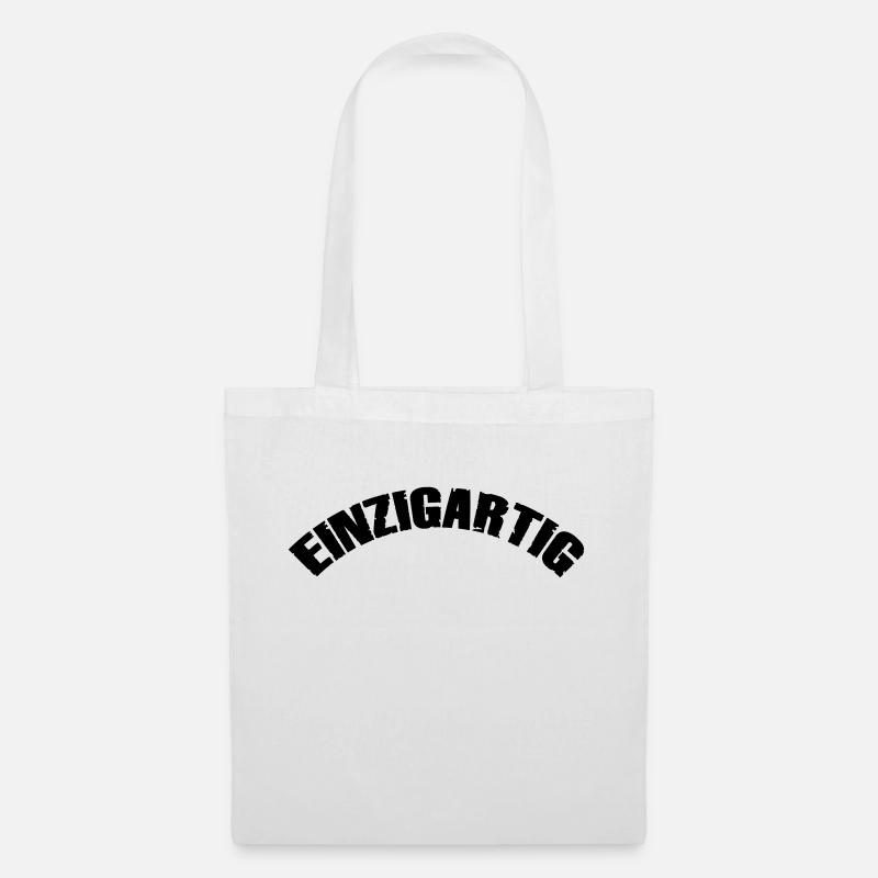 einzigartig - Stoffbeutel - Weiß