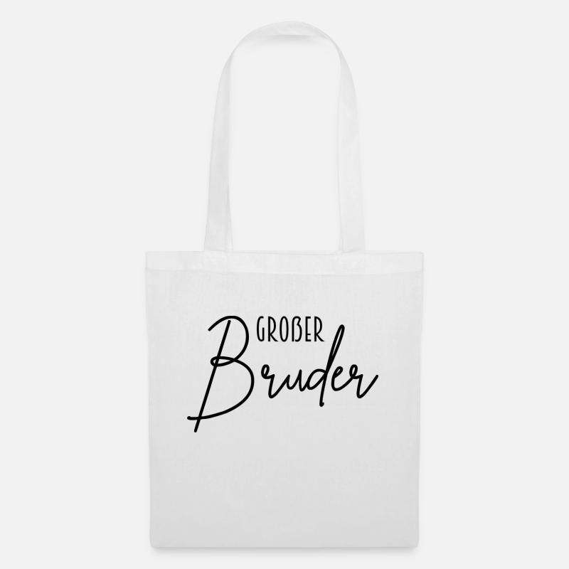 großer Bruder - Stoffbeutel - Weiß