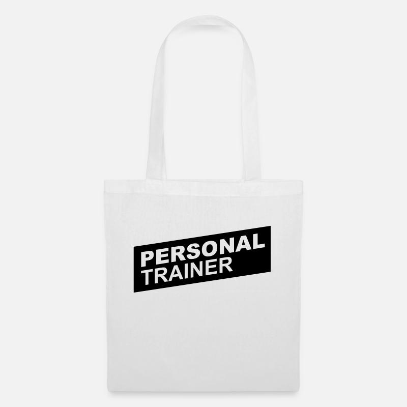 personal trainer black up - Sac en tissu - blanc