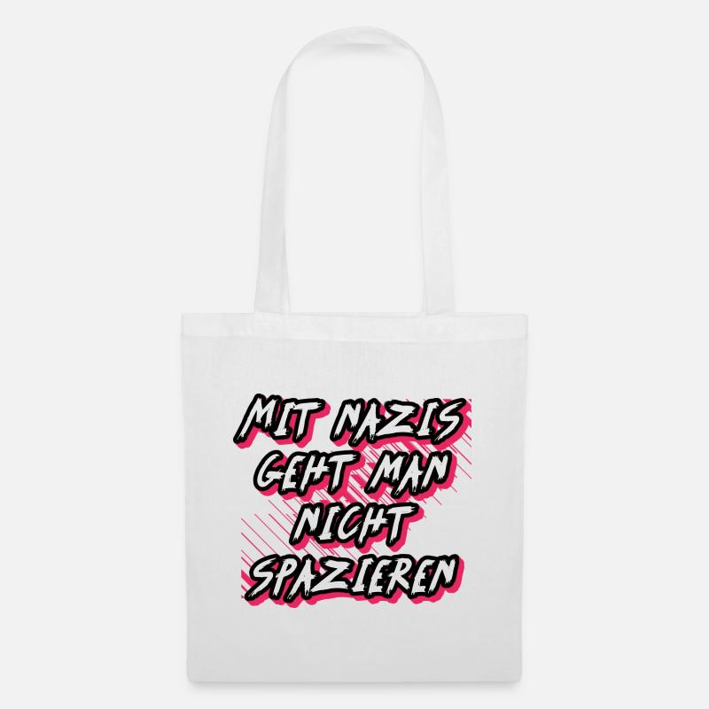 ohne nazis - Stoffbeutel - Weiß