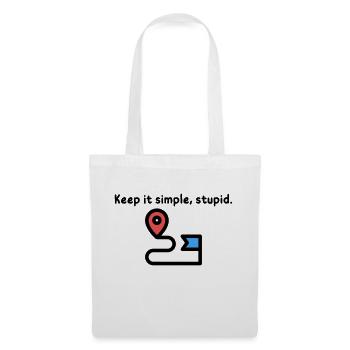 Keep it Simple, Stupid. - Stoffbeutel - Weiß - Vorne