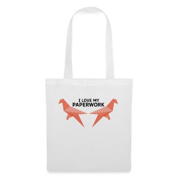 Conception d'origami japonais et origami kirigami - Sac en tissu - blanc - Devant