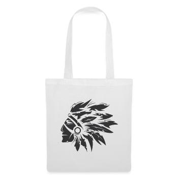 Symbole indien Illustration en chef Icône graphique - Sac en tissu - blanc - Devant