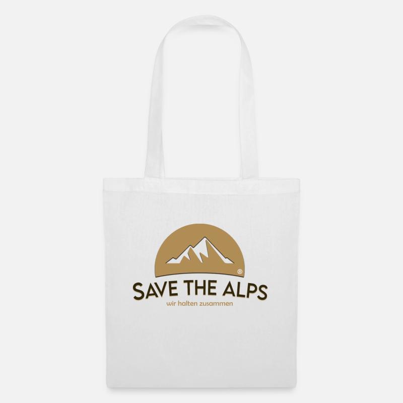 Save The Alps - Stoffbeutel - Weiß