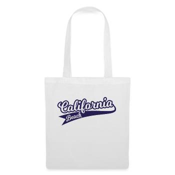 California Beach, logo rétro vintage du lycée - Sac en tissu - blanc - Devant