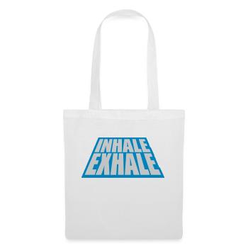 Inspirez expirez Yoga citation - Sac en tissu - blanc - Devant