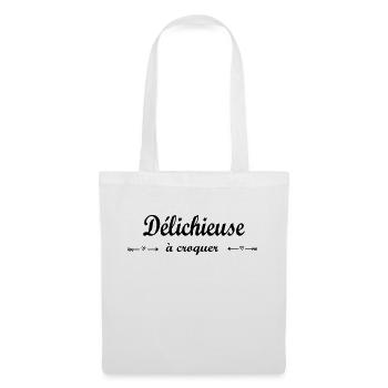cadeau rigolo femme - Sac en tissu - blanc - Devant