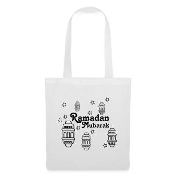 Ramadan Mubarak lights, asterisks - Tote Bag - white - Front