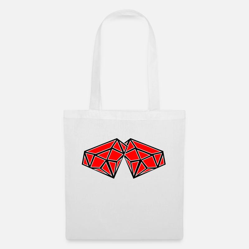 Diamants - Sac en tissu - blanc