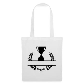 Laurel wreath monogram cup - Tote Bag - white - Front