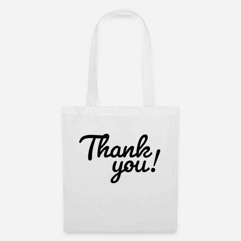 Thank you! - Stoffbeutel - Weiß