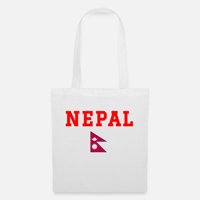 Nepal - Stoffbeutel - Weiß