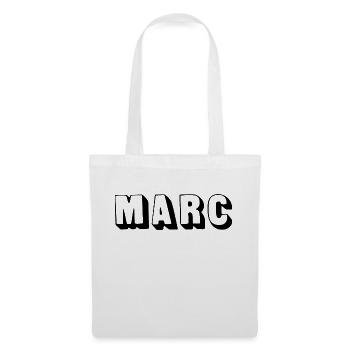Name - Marc - Stoffbeutel - Weiß - Vorne
