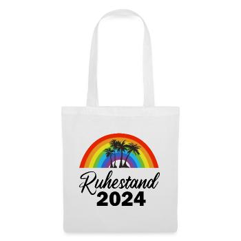 Retraite 2024 Retraité Pension Retraité Drôle - Sac en tissu - blanc - Devant