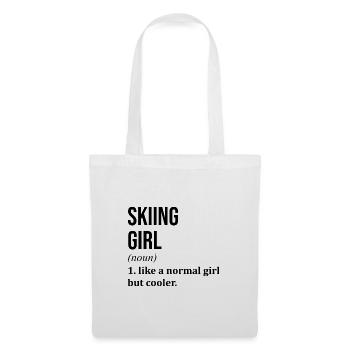 Ski - Sac en tissu - blanc - Devant