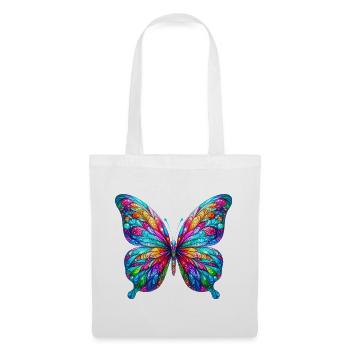 Schmetterling - Stoffbeutel - Weiß - Vorne