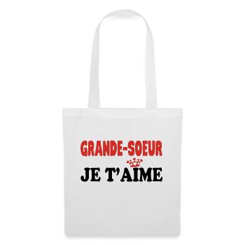 BIG SISTER I LOVE YOU - Tote Bag - white - Front