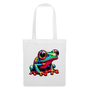 Grenouille - Sac en tissu - blanc - Devant