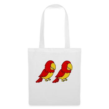 Perroquet 2 - Sac en tissu - blanc - Devant