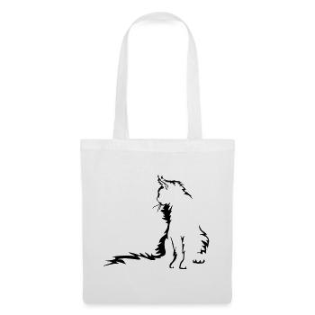 Maine Coon Cat - Tote Bag - white - Front