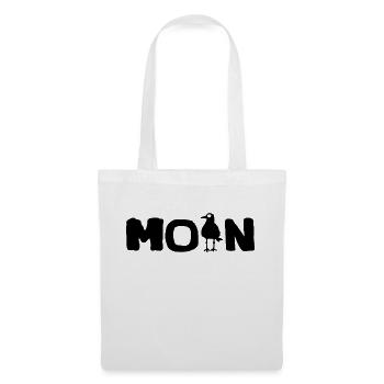 Moin Möwe - Stoffbeutel - Weiß - Vorne