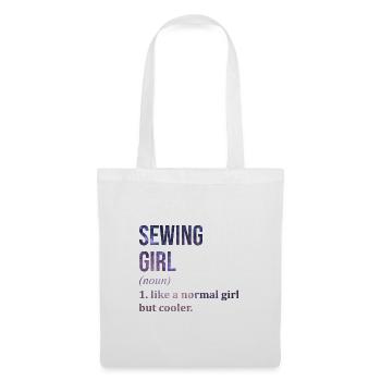 couture - Sac en tissu - blanc - Devant