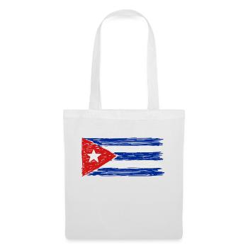 Drapeau de Cuba - Sac en tissu - blanc - Devant