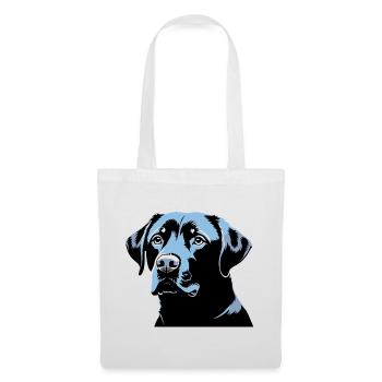 Labrador Retriever Kopf - Pet Dog Sticker - Stoffbeutel - Weiß - Vorne