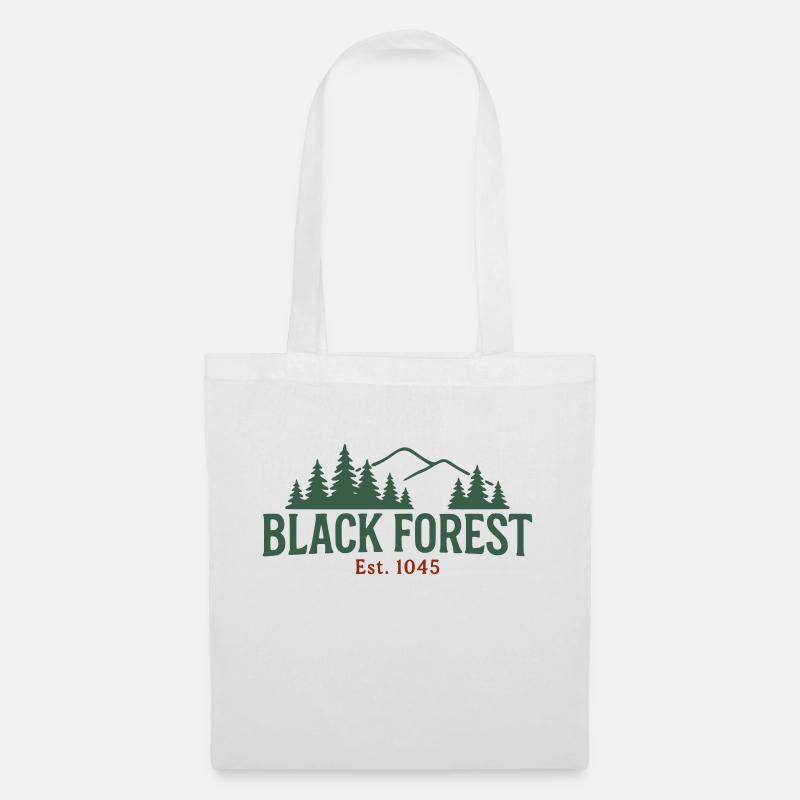 Black Forest Schwarzwald - Stoffbeutel - Weiß