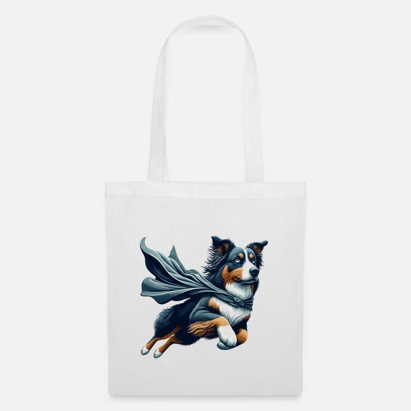 Super Hund Australian Shepherd Sheppie Geschenk - Stoffbeutel - Weiß
