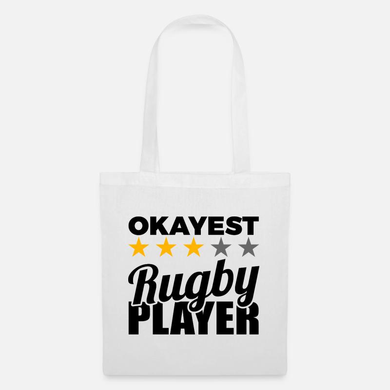 Rugby Spieler - Stoffbeutel - Weiß