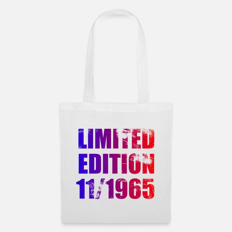 60. Geburtstag Limited Edition 11/1965 - Stoffbeutel - Weiß