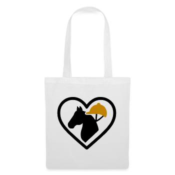 Horse Riding Heart Horse Sport Passion - Tote Bag - white - Front
