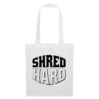 Shred Hard Snowboard Style - Stoffbeutel - Weiß - Vorne