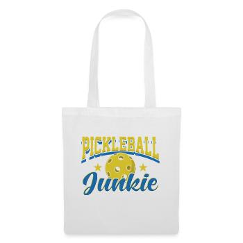 Pickleball Junkie Retro Sports Design - Stoffbeutel - Weiß - Vorne
