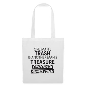 Les triomphes individuels sur le collectivisme en disant - Sac en tissu - blanc - Devant