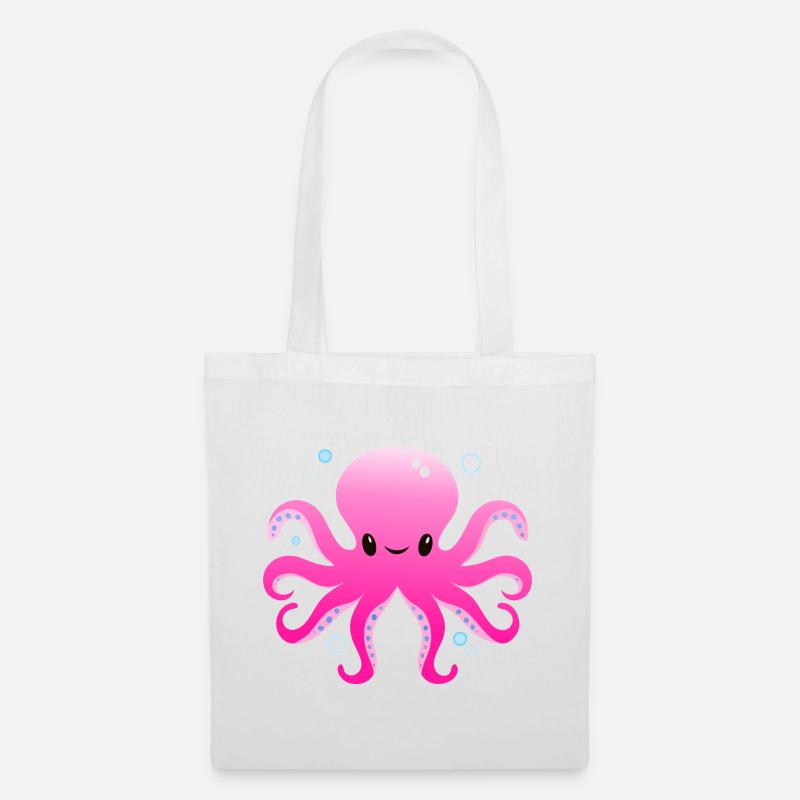Octopussy Bubble - Stoffbeutel - Weiß