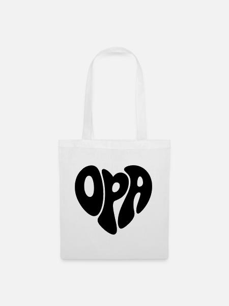 Opa - Stoffbeutel - Weiß
