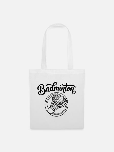 Badminton - Stoffbeutel - Weiß
