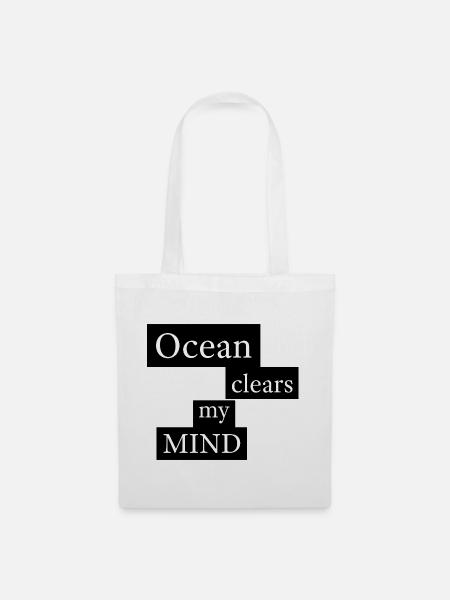 Ocean clears my mind - Stoffbeutel - Weiß