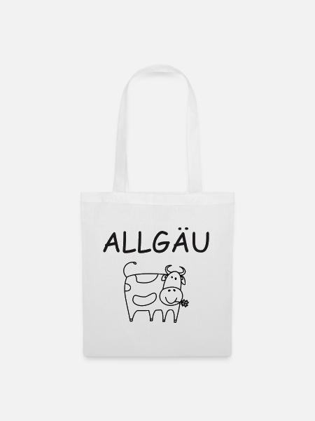 Allgäu Kuh - Stoffbeutel - Weiß