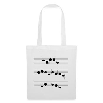 Happy Birthday – Musikalischer Geburtstagsgruß - Stoffbeutel - Weiß - Vorne