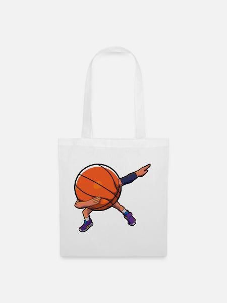 Basketball Dab - Stoffbeutel - Weiß