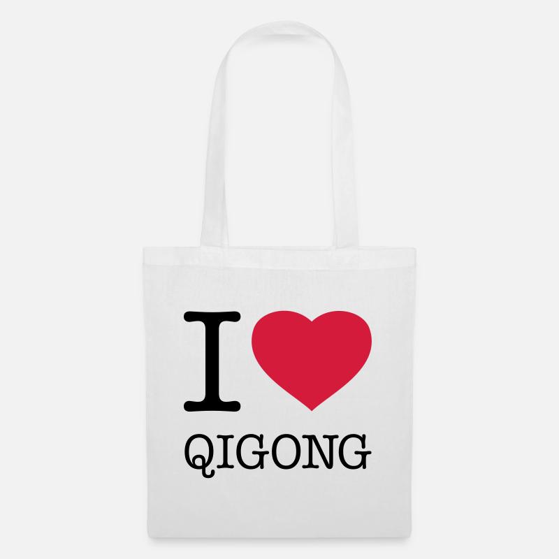 I LOVE QIGONG - Stoffbeutel - Weiß