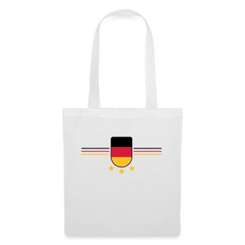 deutschland 3 sterne - Stoffbeutel - Weiß - Vorne