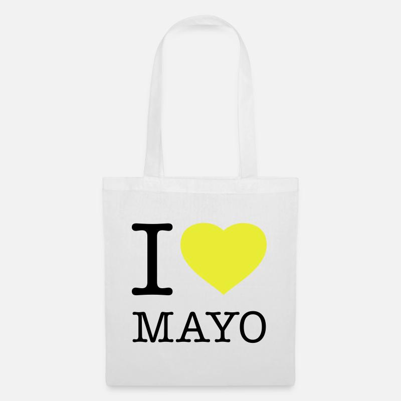 I LOVE MAYONNAISE Mayo - Stoffbeutel - Weiß